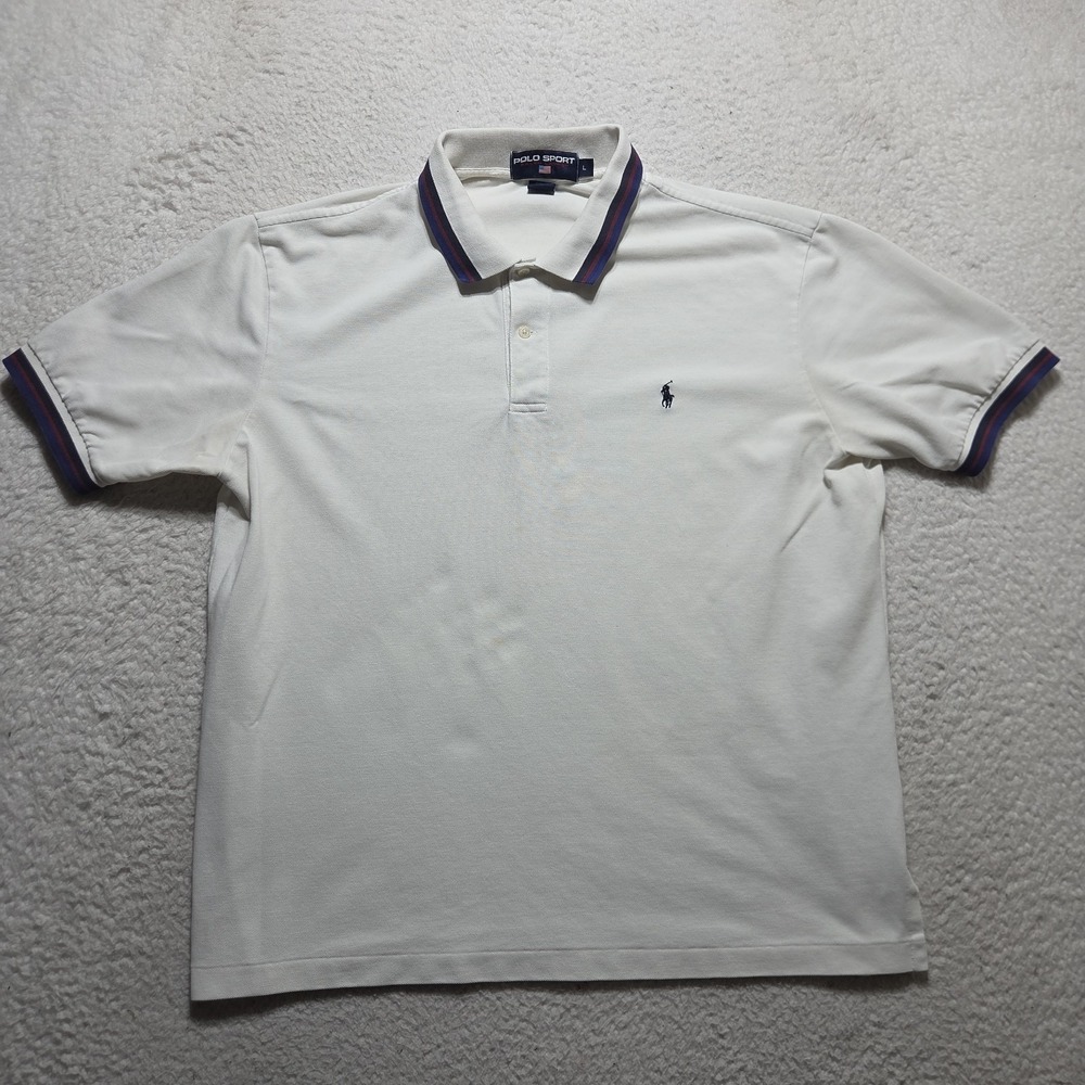 Vintage 90s Ralph Lauren Sport Polo Shirt Mens Large Polo Tennis